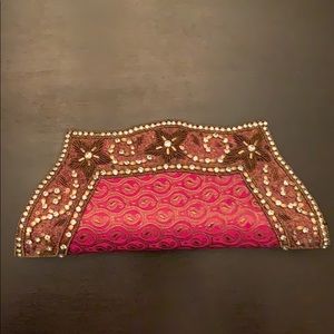Pink clutch